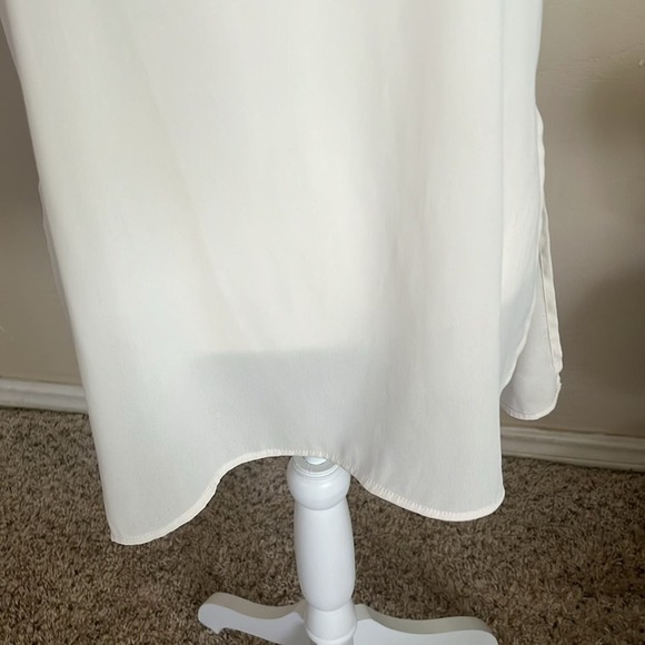 Jones New York Ivory Keyhole Relaxed Bateau Blouse Women’s Size 6 - Picture 8 of 8